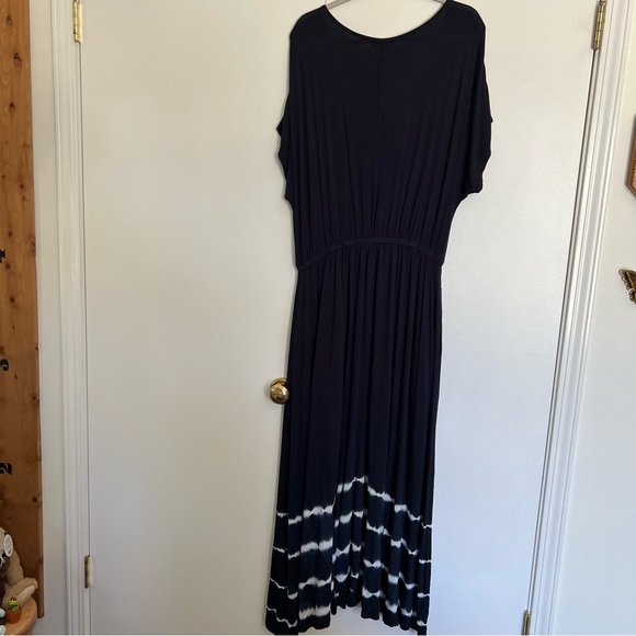 Lane Bryant Dolman-Sleeve Tie Dye Maxi Dress Black size 14/16 - Picture 10 of 10